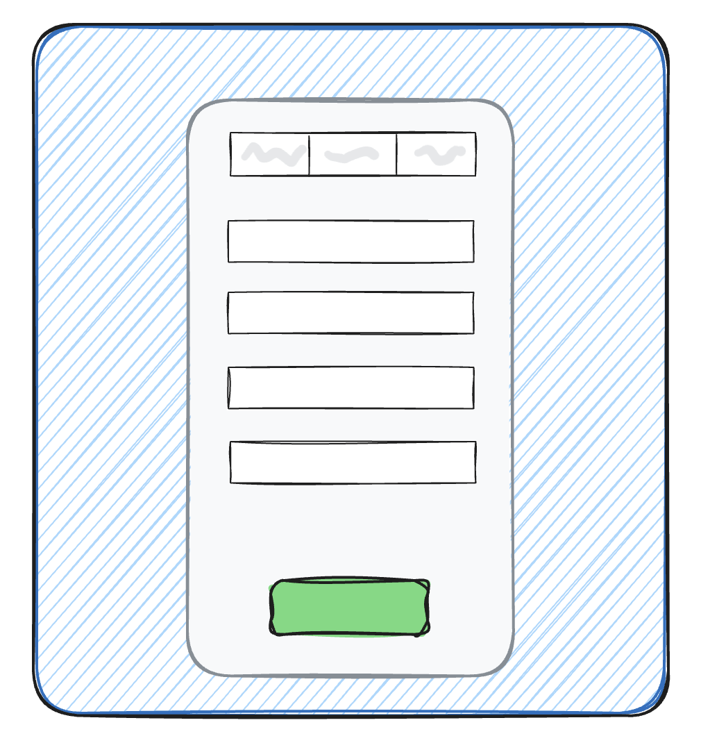 Floating template example